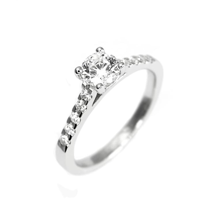 Zásnubný prsteň s diamantmi z 18k zlata Aries 