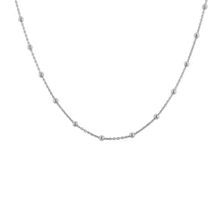 Retiazka s guličkami 45 cm zo striebra