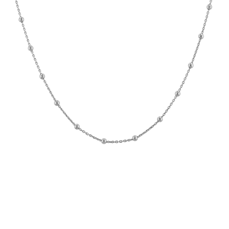 Retiazka s guličkami 45 cm zo striebra