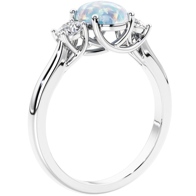 Zásnubný prsteň s opálom a diamantmi Brink 146379