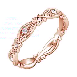 Vintage obrúčka zdobená lab-grown diamantmi Yash