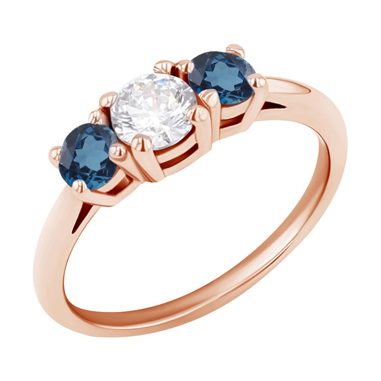 Zásnubný prsteň s tromi topásmi Paloma 129838