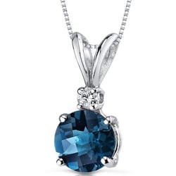 Topásový zlatý prívesok s diamantom Endora