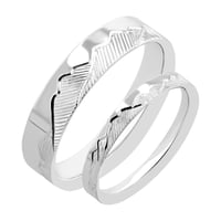 Svadobné obrúčky s ručnou rytinou hôr Jannick