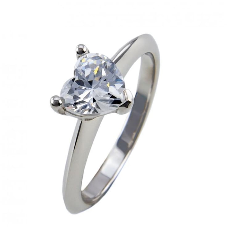 Zlatý zásnubný prsteň s diamantom Joana