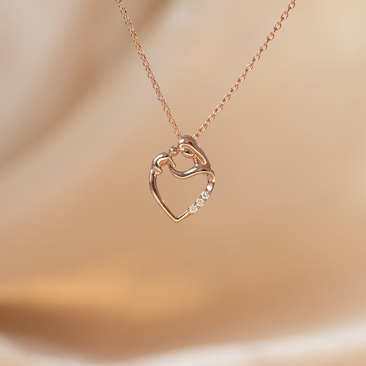 Strieborný prívesok matka a dieťa s lab-grown diamantmi Remy 99682