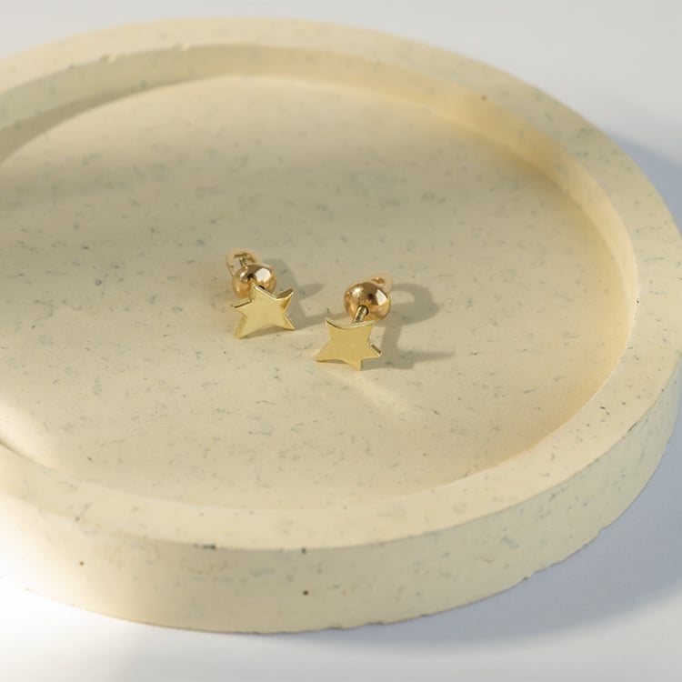 Strieborné náušnice v tvare hviezdičiek Malý princ 120846