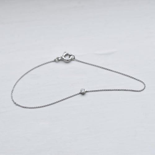 Zlatý minimalistický náramok s lab-grown diamantom Lepio
