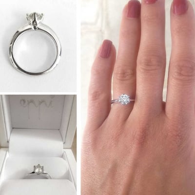 Zásnubný prsteň s diamantom