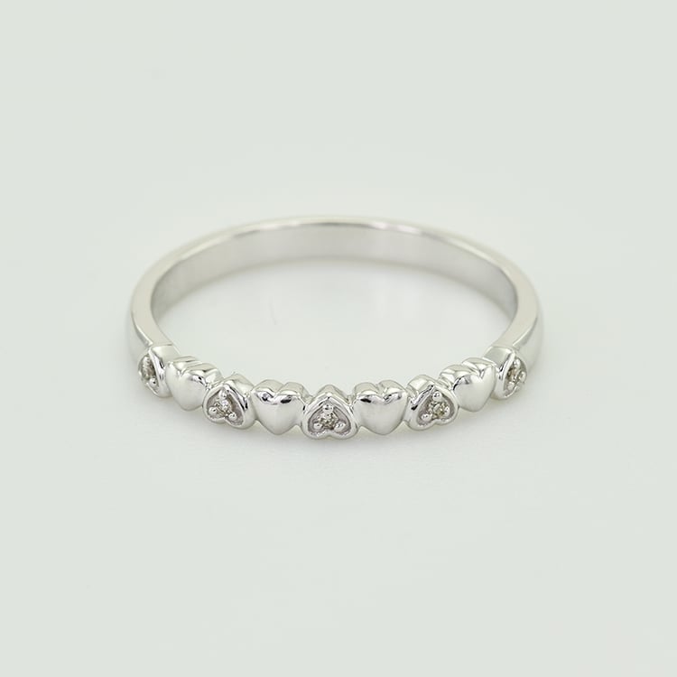 Prsteň s lab-grown diamantmi a srdiečkami a komfortný prsteň Dario 101992