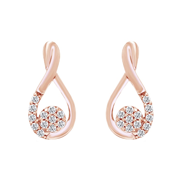 Diamantový prsteň z růžového zlata 95158