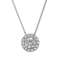 Halo prívesok s lab-grown diamantmi Usara