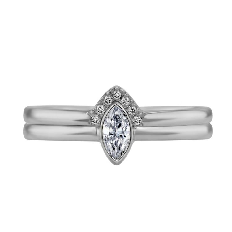 Prstene z bieleho zlata