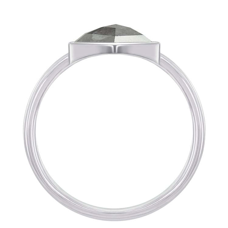 Prsteň se salt´n´pepper diamantem zo zlata 45753