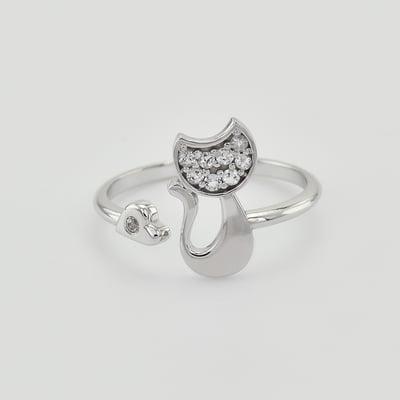 Zásnubný prsteň s mačkou