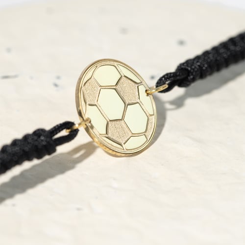 Povrázkový náramok lopta s gravírom vašej voľby Football