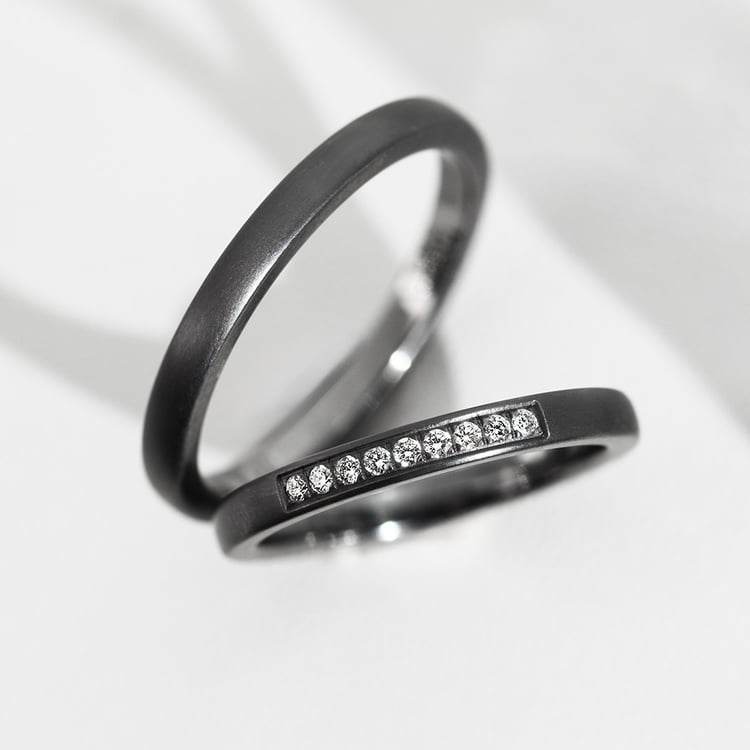 Tantalový prsteň Rille 157329