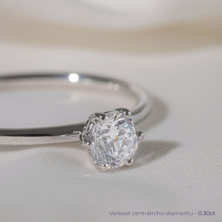 Zásnubný prsteň s lab-grown diamantom Birdie 120977