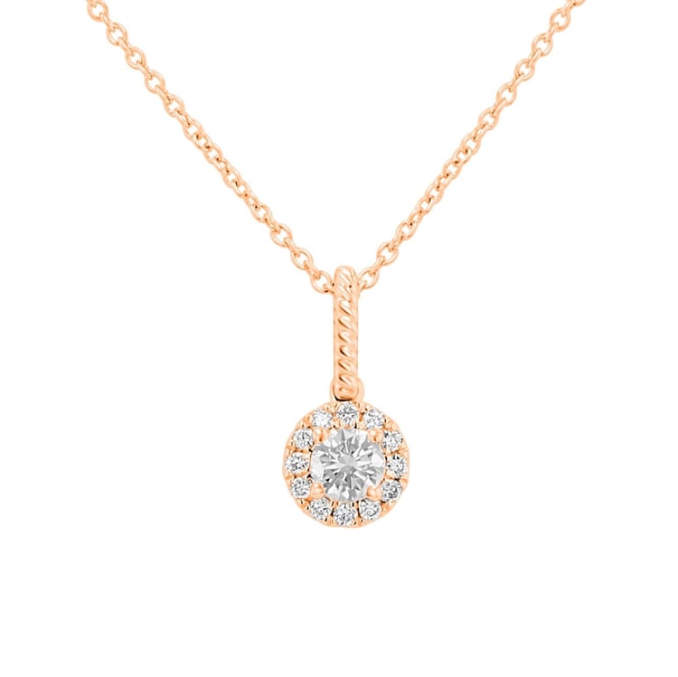 Romantický prívesok s lab-grown diamantmi Danny 171373