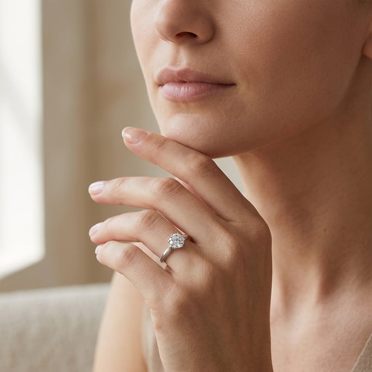 Zásnubný prsteňs 0.5ct IGI certifikovaným lab-grown diamantmi Verune 170110
