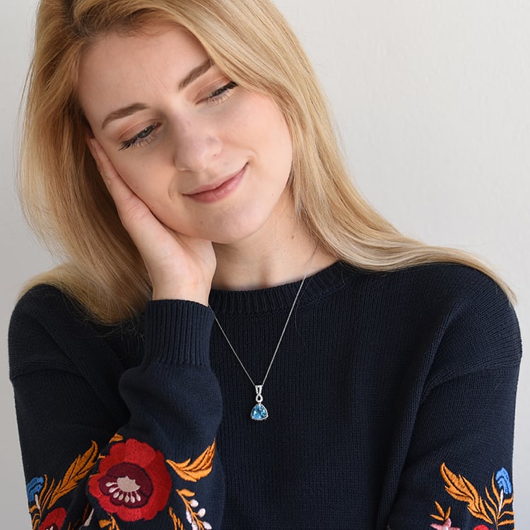 Prívesok so švajčiarskym topazom 61948