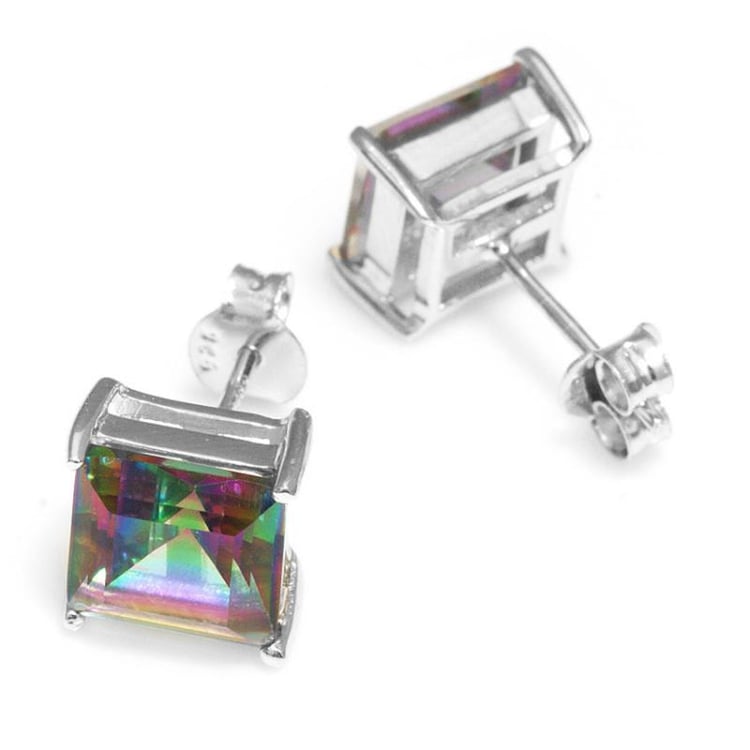 Princess quartzy v strieborných náušniciach 16356