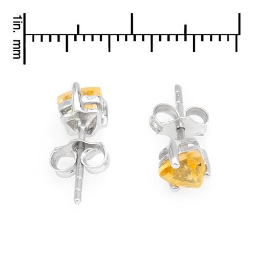 Strieborné náušnice s citrínmi 54896