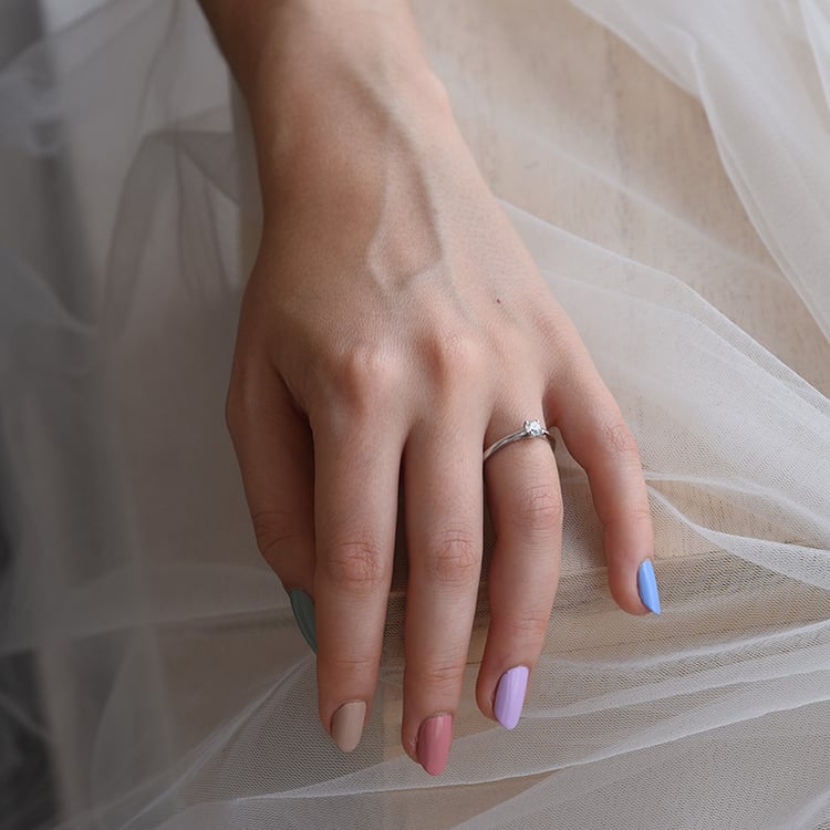 Zlatý zásnubný prsteň s 1.02ct IGI certifikovaným lab-grown diamantom Katya 148272