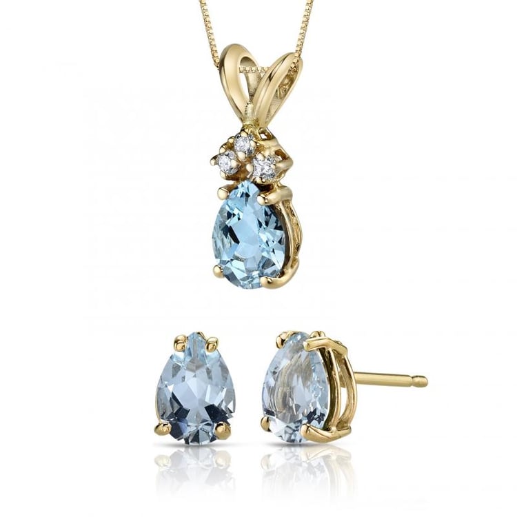 Zlatá akvamarínová kolekcia