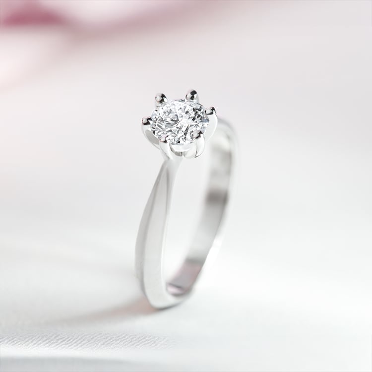 Zásnubný prsteň s 0.3ct IGI certifikovaným diamantom Iravan 170556