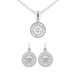 Kolekcia šperkov s moissanitmi a diamantmi Bain