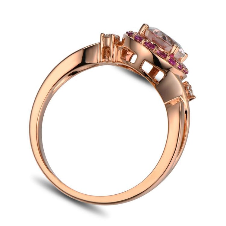 Morganitový prsteň 12674