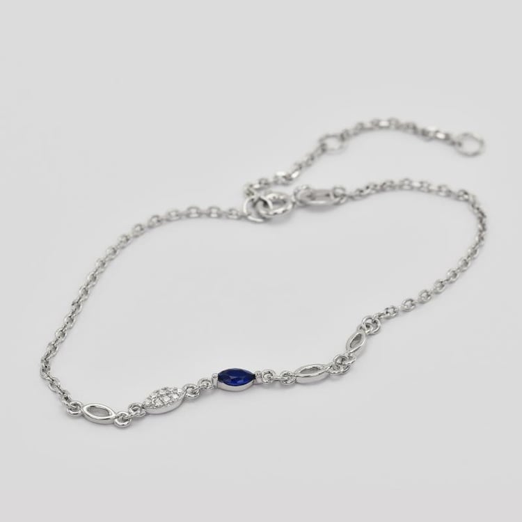 Strieborný spinelový náramok 24629