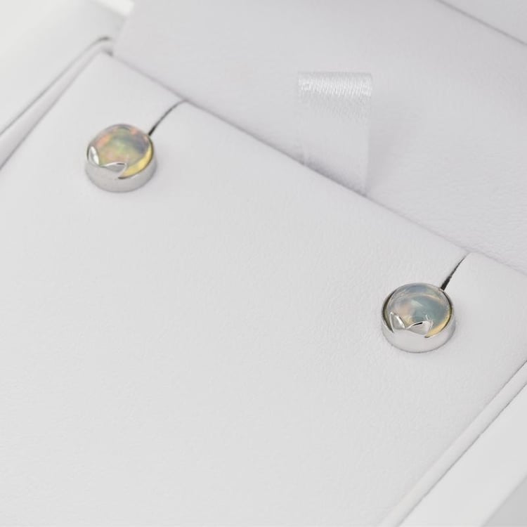 Zlaté náušnice s opálmi 24933