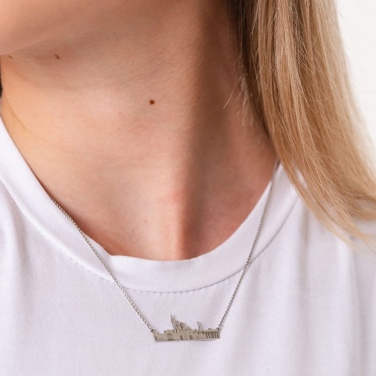 Strieborný náhrdelník mesta Berlín 107107