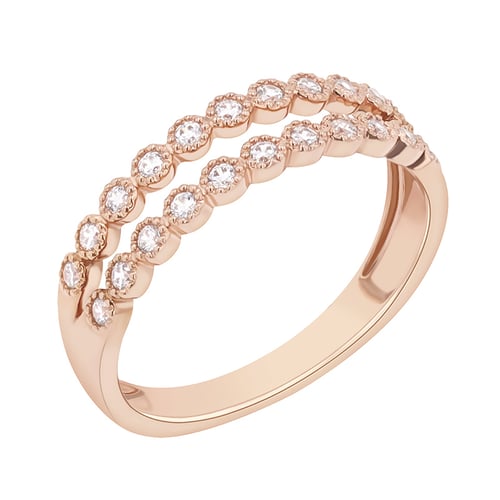 Dvojitá eternity obrúčka s diamantmi Allixo