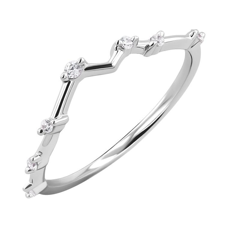 Atypická obrúčka s diamantmi Vicco 127956