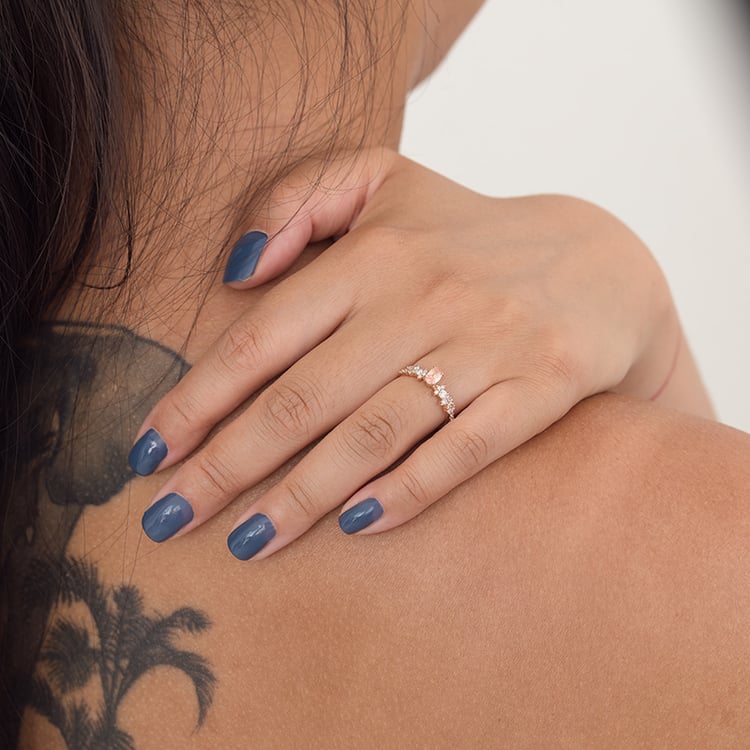 Zásnubný prsteň s 0.30ct IGI certifikovaným broskyňovým lab-grown diamantom Lane 126220