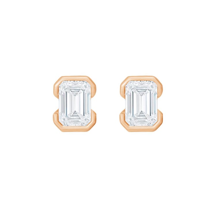 Minimalistické zlaté napichovacie náušnice s emeraldom Agata 160210