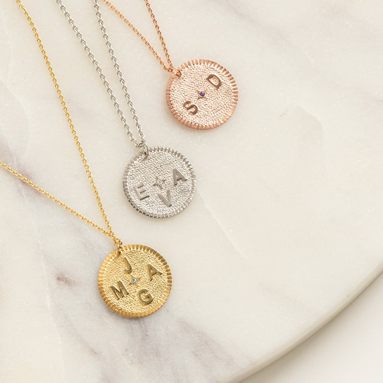 Strieborný personalizovaný prívesok s drahokamom a písmenom Bradley 137633