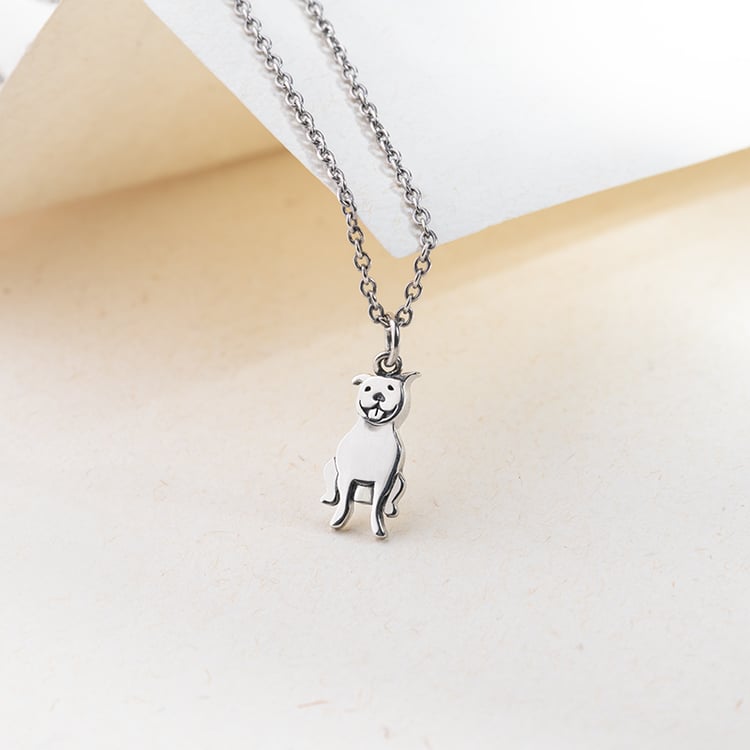 Strieborný prívesok v tvare psa Pit Bull 146333