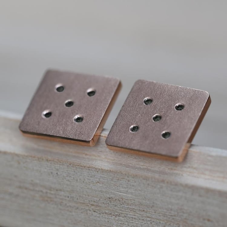 Manžetové gombíky z ružového zlata 9430