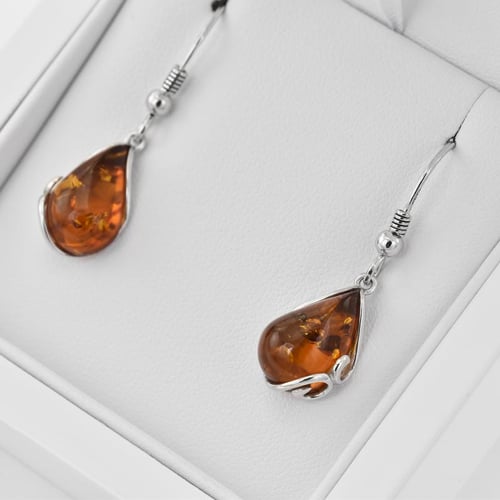 Elegantná strieborná kolekcia s jantármi Knud