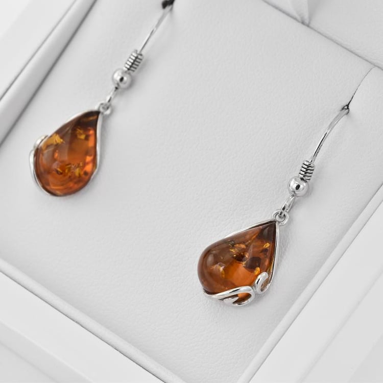 Náušnice s jantármi 31043