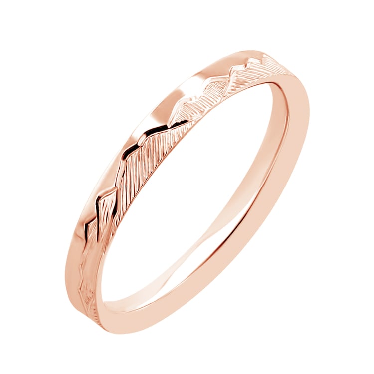 Svadobné obrúčky s ručnou rytinou hôr Jannick 116396