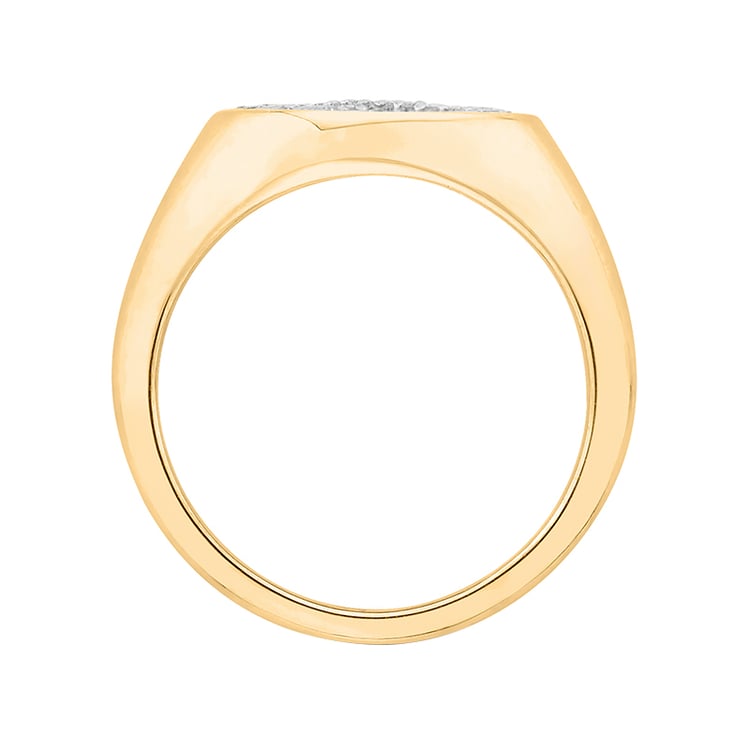 Diamantový pečatný prsteň so znakom nekonečna 63882