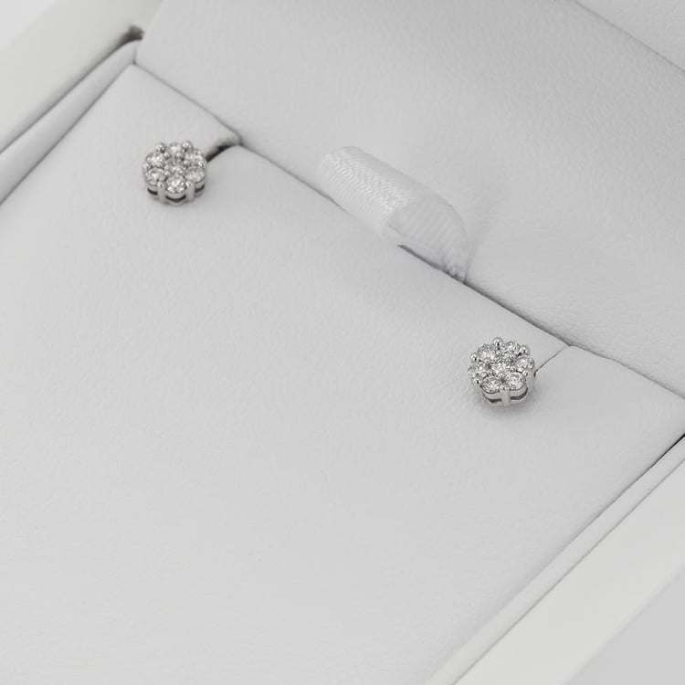 Náušnice s diamantmi 35539