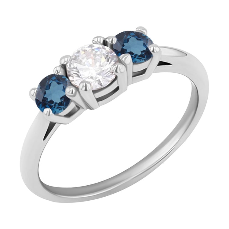 Zásnubný prsteň s tromi topásmi Paloma