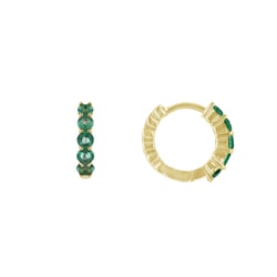 Jemné náušnice so smaragdmi Laios