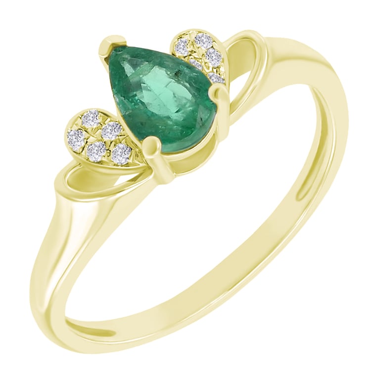 Zlatý prsteň so smaragdom 37493